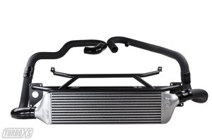 Subaru WRX STI Intercooler Kit - Front - Turbo XS - FMIC - Wrinkle Black - `15-`17 Subaru WRX STI Intercooler Kit - Front - Turbo XS - FMIC - Wrinkle Black - `15-`17